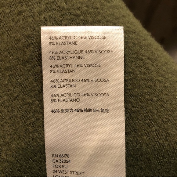 Anthropologie Army Green Dolman Dress Size XS - Picture 6 of 6